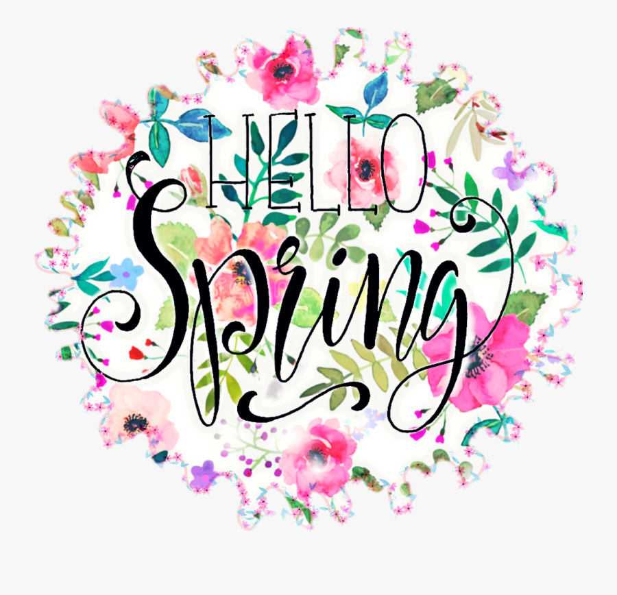 #cute #nice #hellospring #spring #springtime - Calligraphy, Transparent Clipart