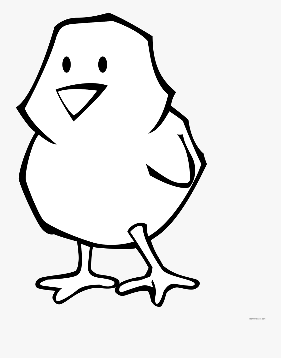 Black Clipart Spring - Baby Chicken Clipart, Transparent Clipart