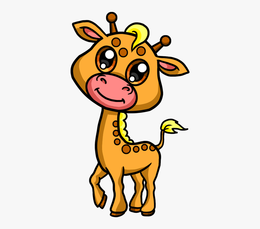 Draw A Cute Giraffe, Transparent Clipart