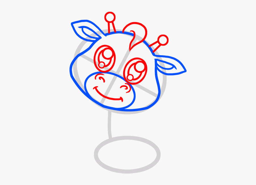 Draw A Cute Giraffe, Transparent Clipart
