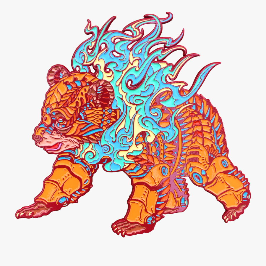 Lava Cub Pin - Illustration, Transparent Clipart