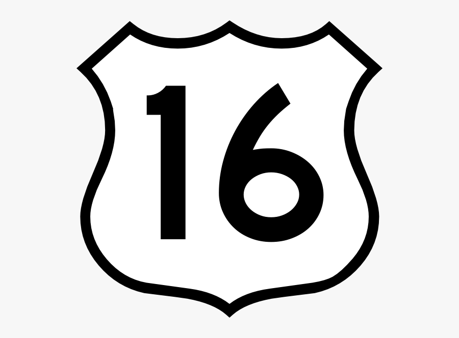 16 - Blank Route 66 Logo, Transparent Clipart