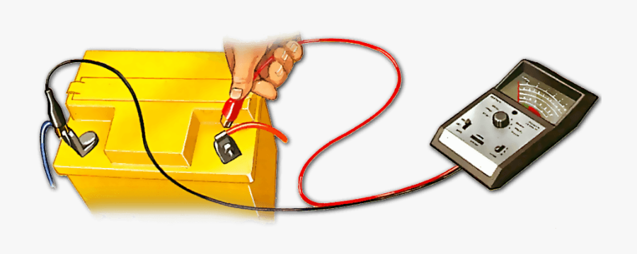 Testing Car Battery - Analog Multimeter Car Battery, Transparent Clipart