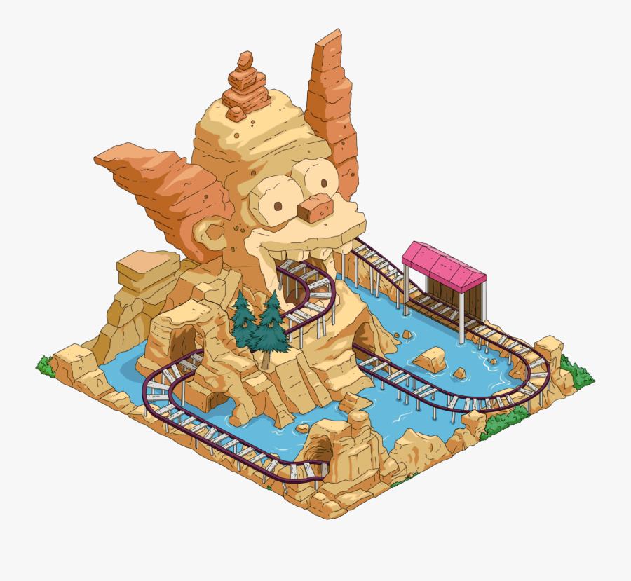 Mount Rushmore Clipart Tattoo - Simpsons Tapped Out Mt Krustmore, Transparent Clipart