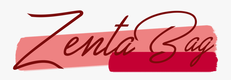 Zenta Bag - Calligraphy, Transparent Clipart