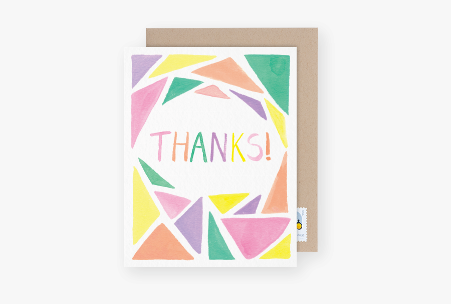 Pastel Geometric Thank You Greeting Card - Funny Nice Fathers Day Cards, Transparent Clipart