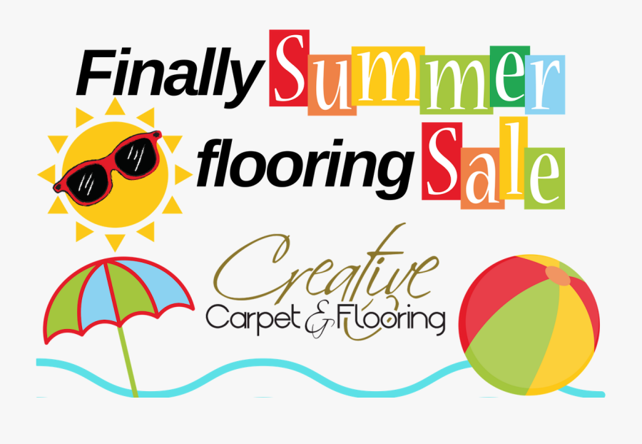 Finally Summer Flooring Sale, Transparent Clipart