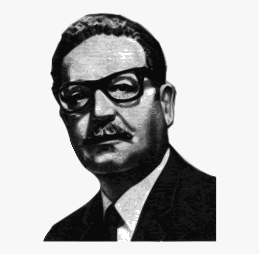 Salvador Allende Greyscale 56th President Of The Senate - Salvador Allende Gossens Png, Transparent Clipart