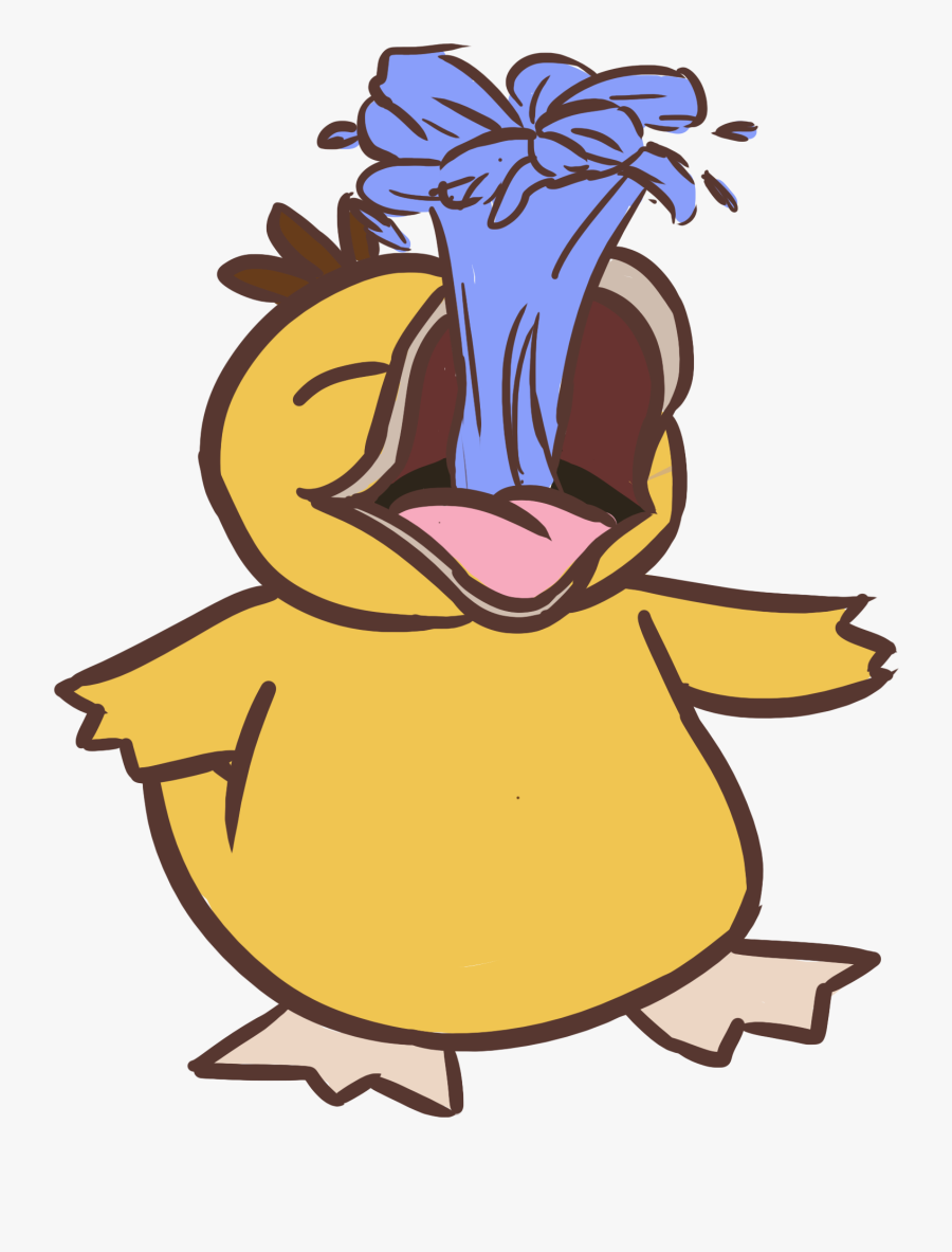 Psyduck Used Water Gun By Cynthistic - Psyduck, Transparent Clipart