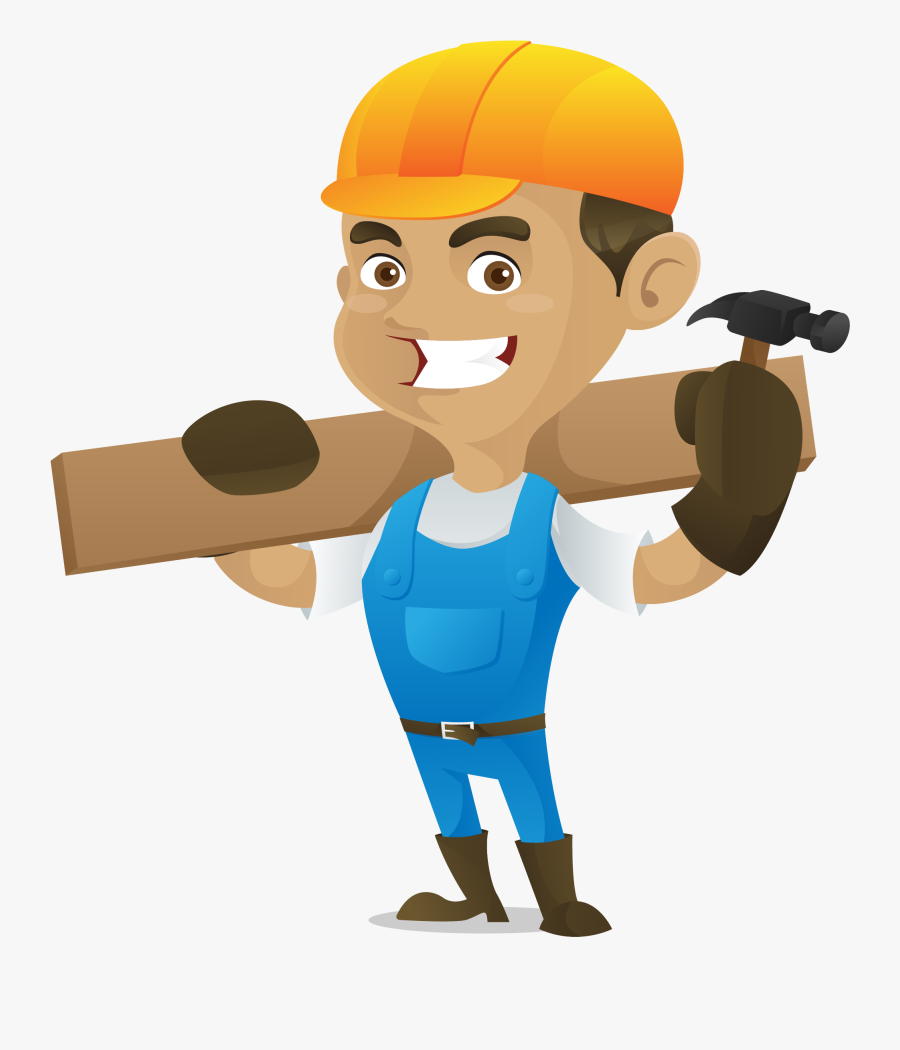 Handyman Clipart Maintenance Guy - Paint Brush And Ladders, Transparent Clipart