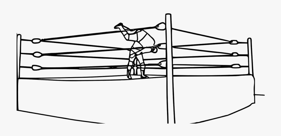 Wrestling Ring Coloring Pages, Transparent Clipart