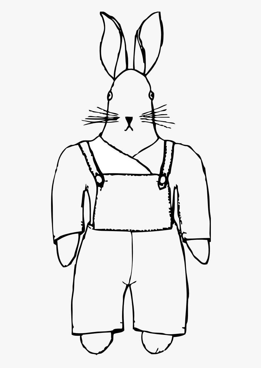Net » Clip Art » Bunny Coloring Book Colouringbook - Sketch, Transparent Clipart