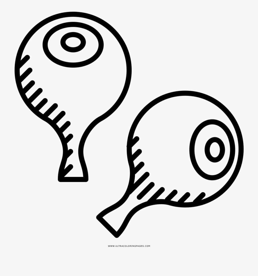 Eyeballs Coloring Page - Rodilla Para Pintar, Transparent Clipart