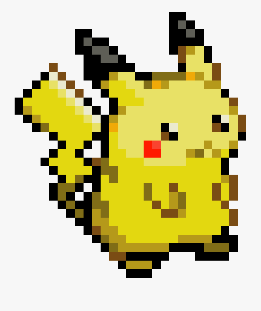 Pikachu Pokémon Yellow Image Pixel - 8 Bit Gif Png, Transparent Clipart