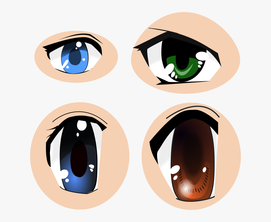 Anime Svg Images Cc - Eye Anime Png Vector, Transparent Clipart