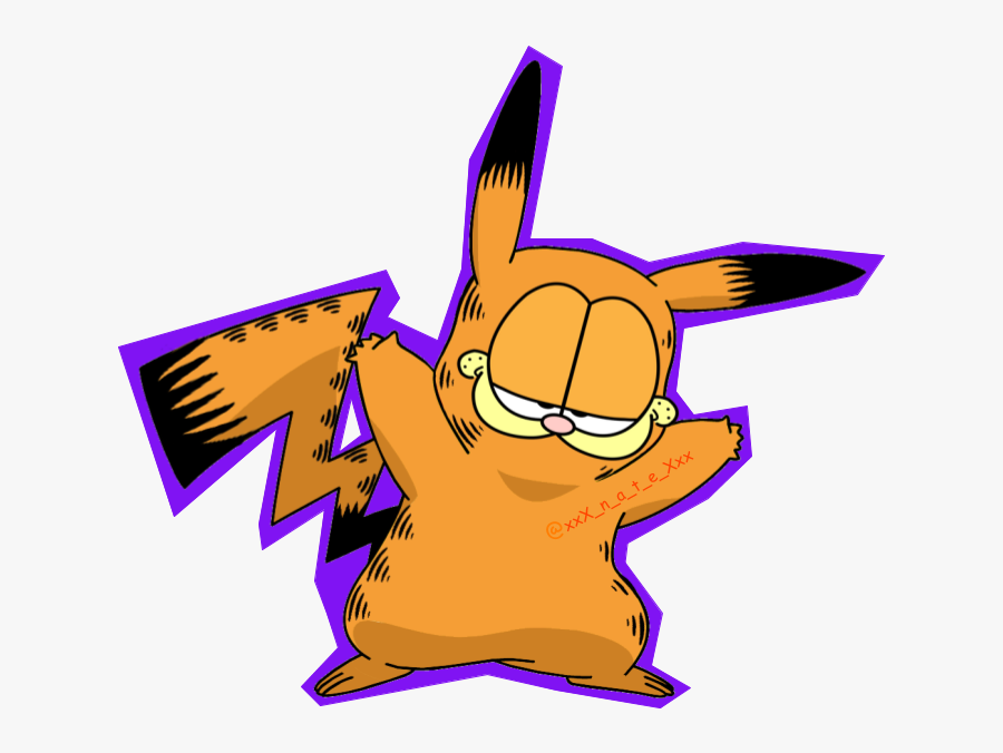 Garfield Pikachu, Transparent Clipart