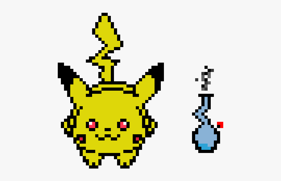 Pikachu Pixel Art, Transparent Clipart