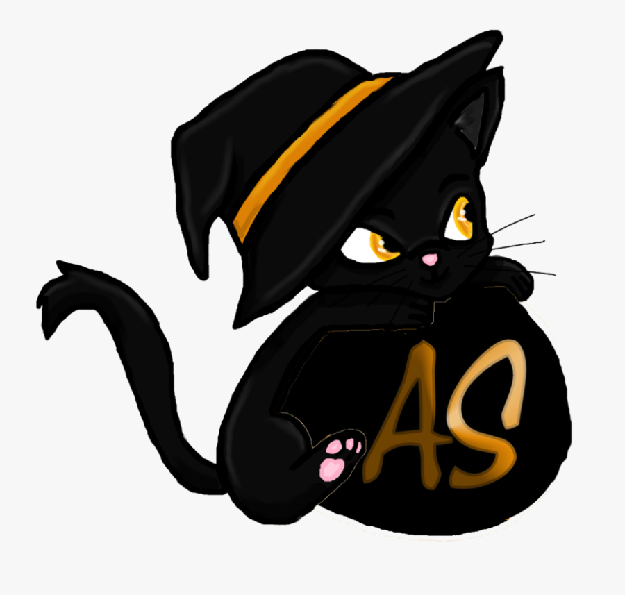 Transparent Critical Ops Png - Cute Cartoon Halloween Cat, Transparent Clipart