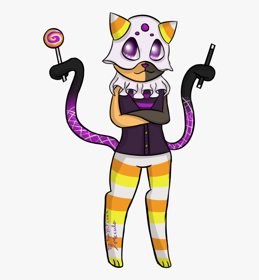 Halloween Cat By Kayler - Cartoon, Transparent Clipart