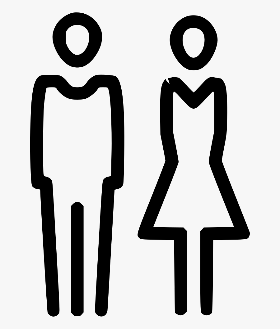 Men Women Toilet Wc Restroom - Women And Men Clipart, Transparent Clipart