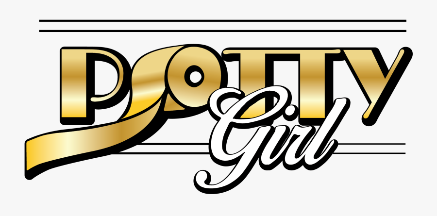 Potty Girl - Calligraphy, Transparent Clipart