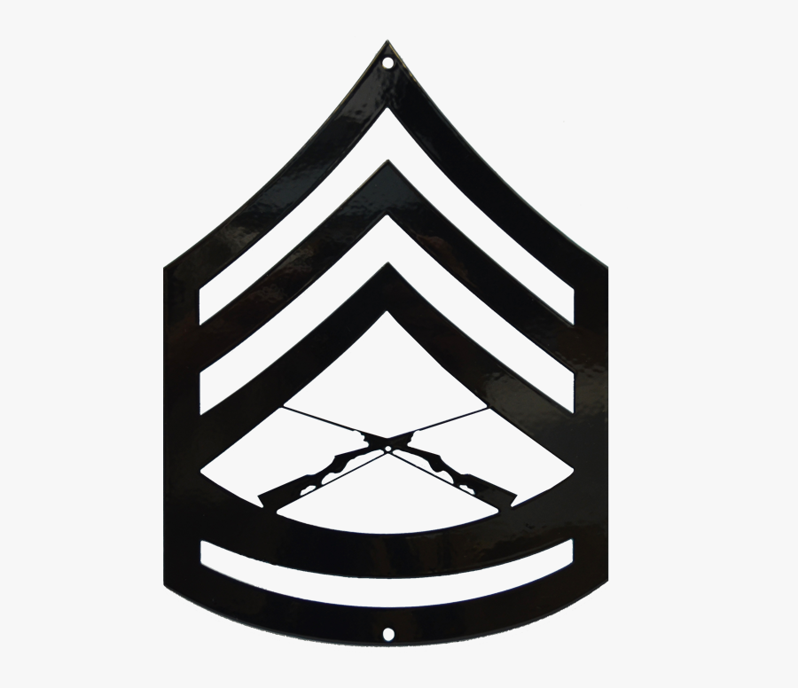 Sergeant Stripes Black And White, Transparent Clipart