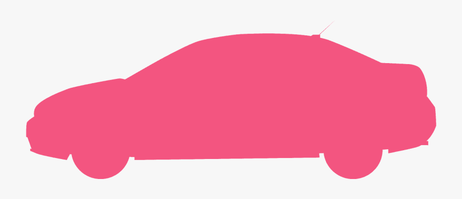 Car Silhouette Red, Transparent Clipart