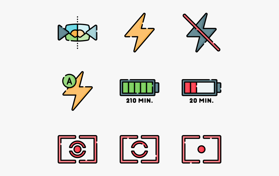 Camera Interface, Transparent Clipart