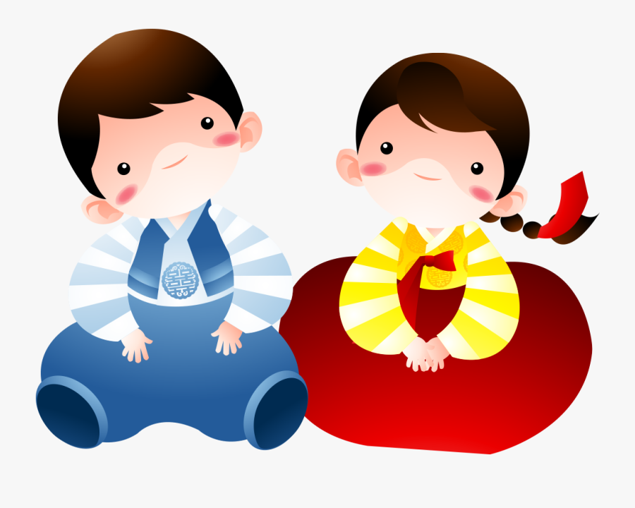 Clip Art Cartoon Character Couple - Cartoon, Transparent Clipart