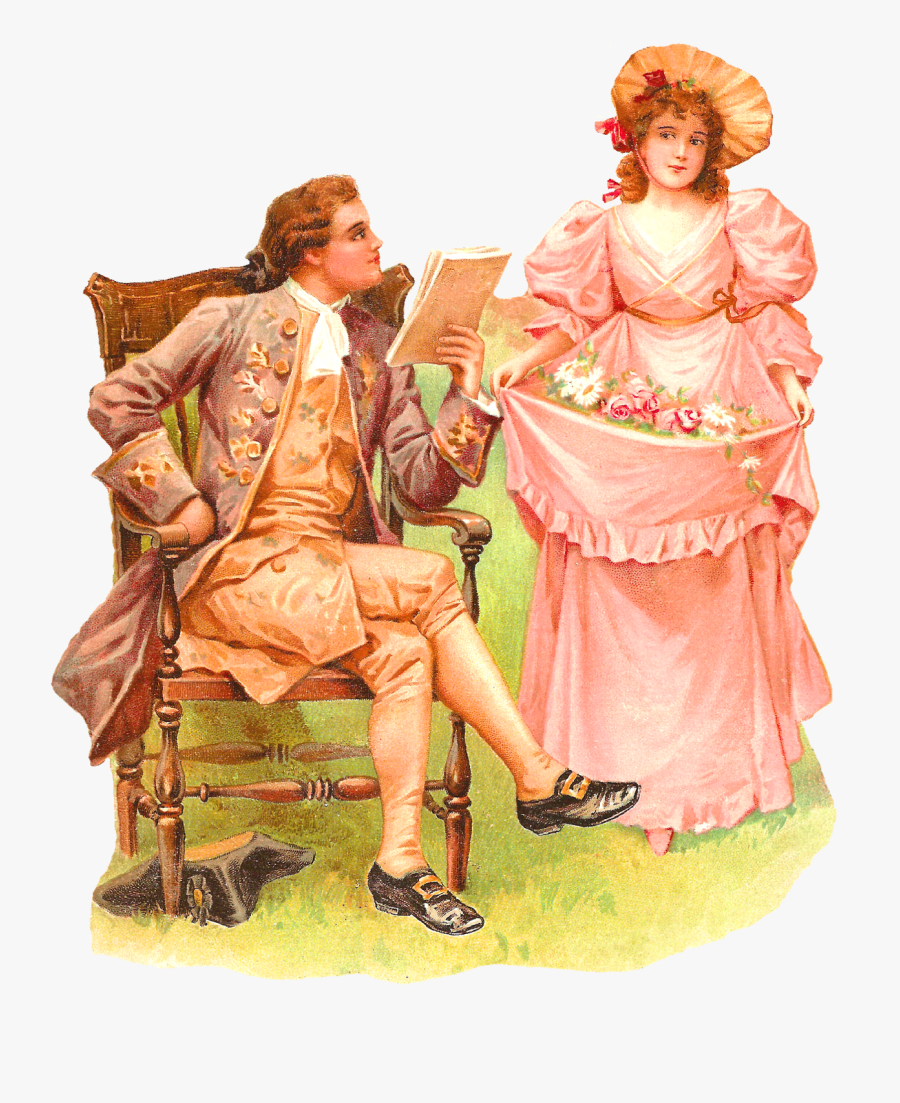 Couple Vintage Png, Transparent Clipart