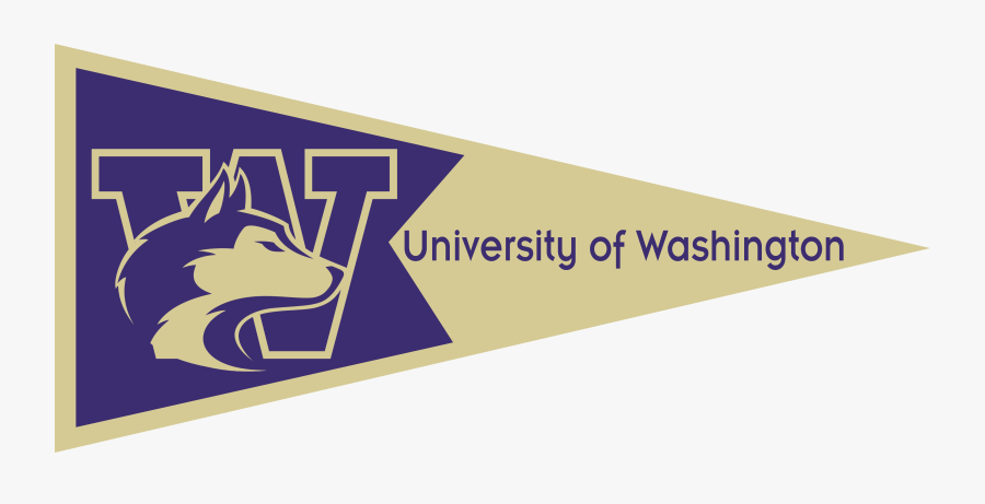 University Of Washington Pennant University Of Washington - University Of Washington Seattle Pennant, Transparent Clipart
