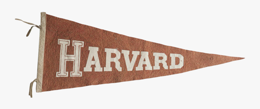 Clip Art Harvard Pennant - Banner, Transparent Clipart