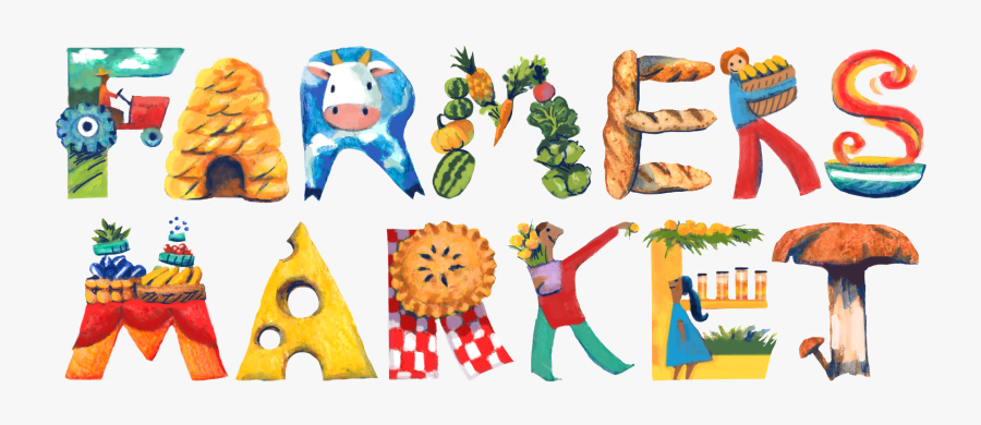 Farmers Market Logo - Cartoon Farmer's Market Farmers Market, Transparent Clipart