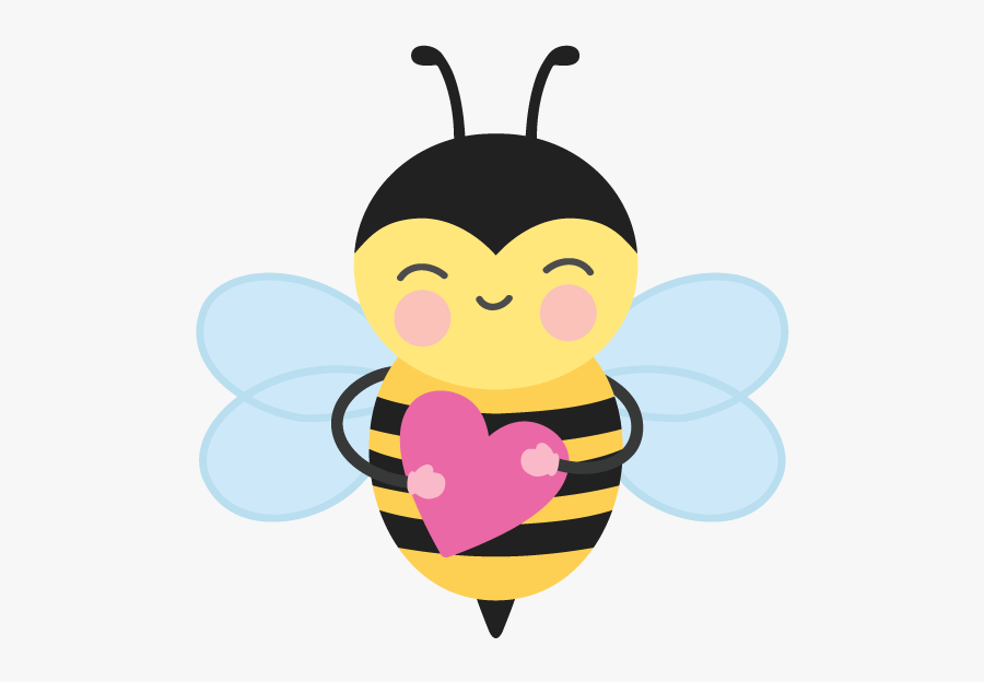 Bee Mine - Dibujo Silueta De Abeja, Transparent Clipart
