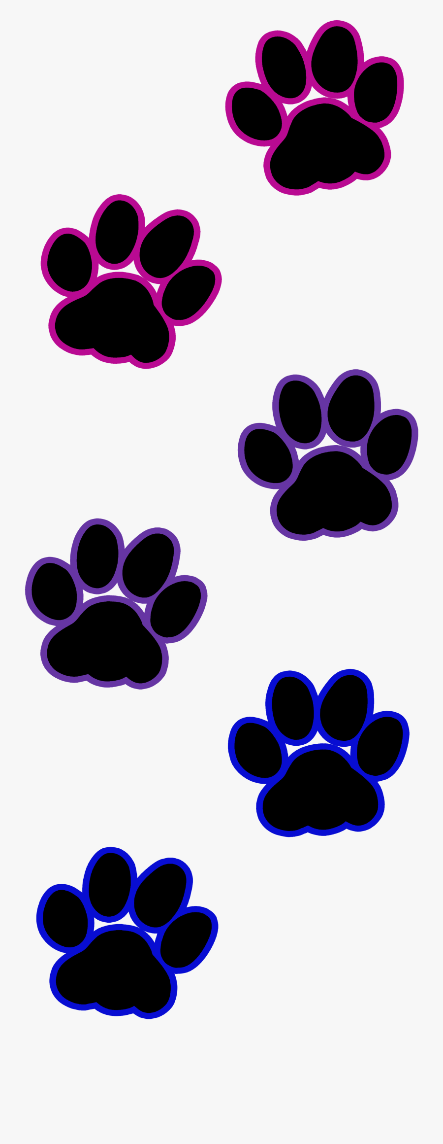 Transparent Cat Paw Print Clip Art, Transparent Clipart