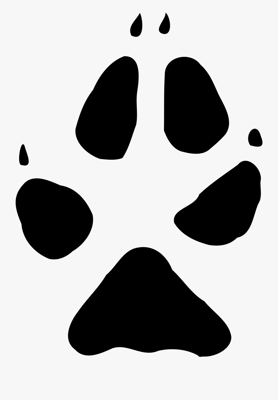 Fox Paw Print Png, Transparent Clipart