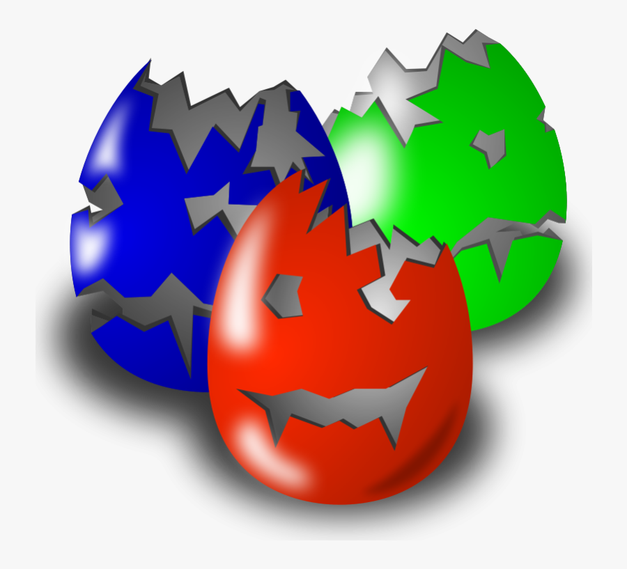 Vicious Easter - Scary Eggs Clipart, Transparent Clipart