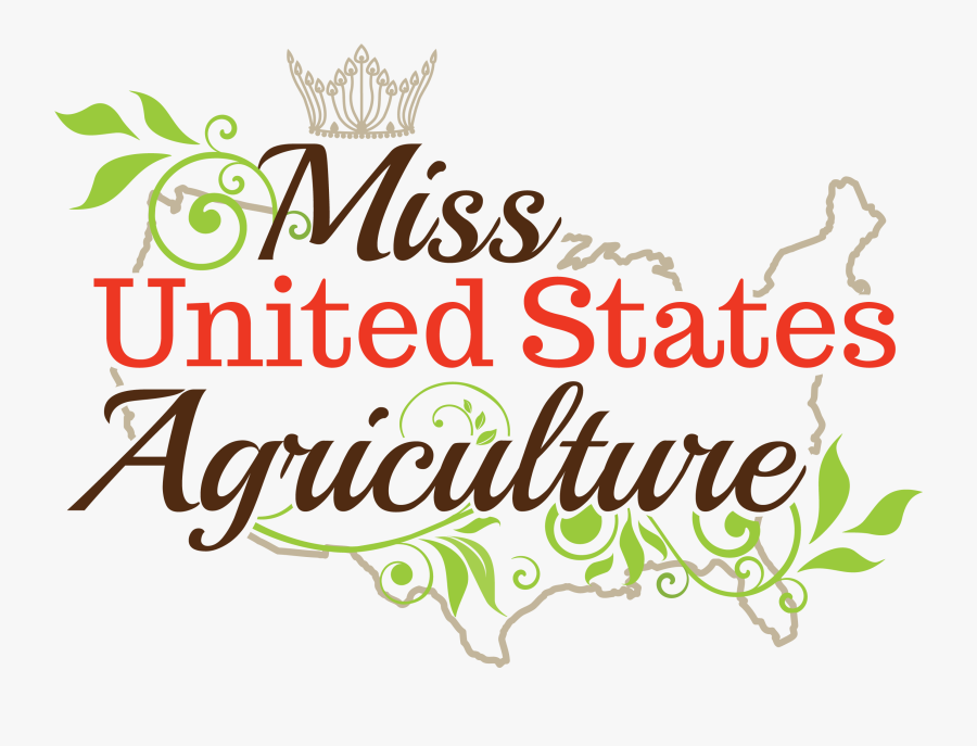 Miss United States Agriculture - Calligraphy, Transparent Clipart
