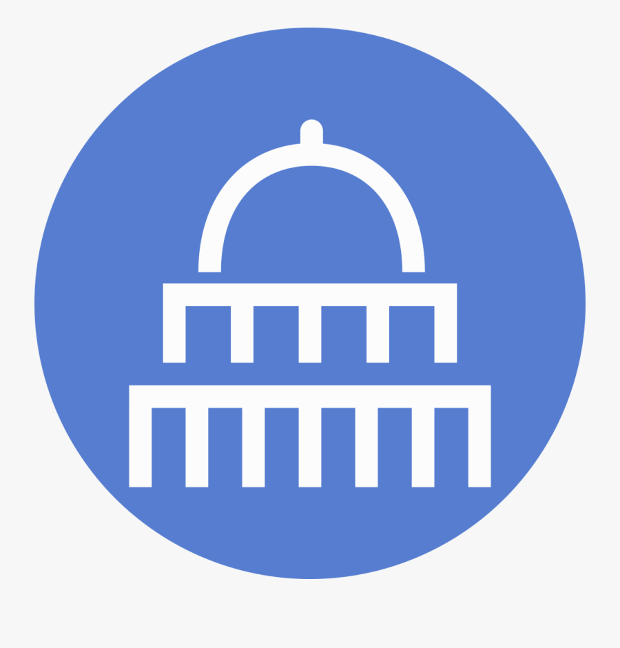 Election United States Capitol Outline Icon - Icon Capitol Png, Transparent Clipart