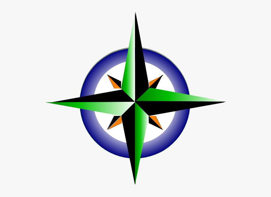 Compass Refreshing Green 2 Svg Clip Arts - Direction Clipart, Transparent Clipart