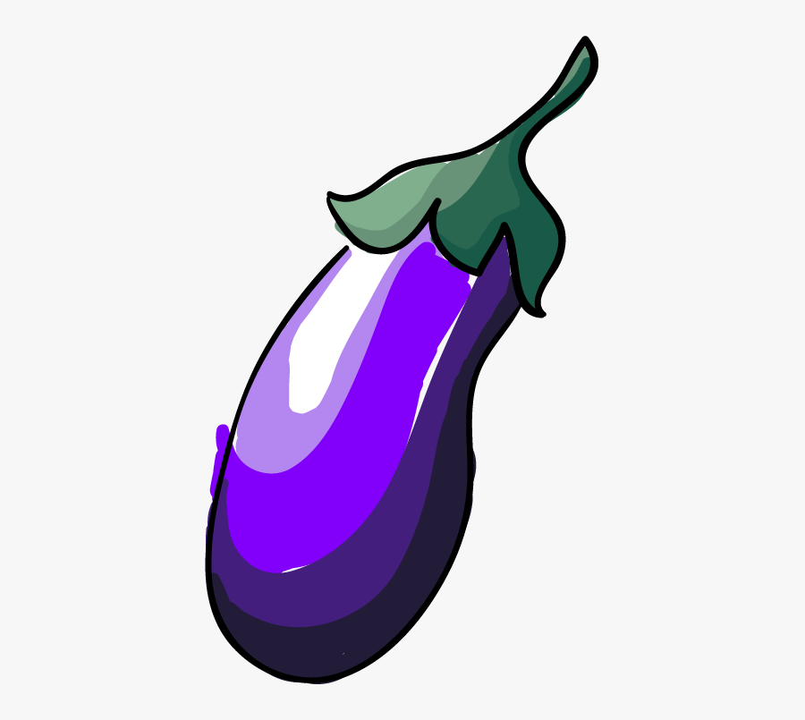 Eggplant Clipart Purple Thing - Eggplant Emoji Overlay, Transparent Clipart