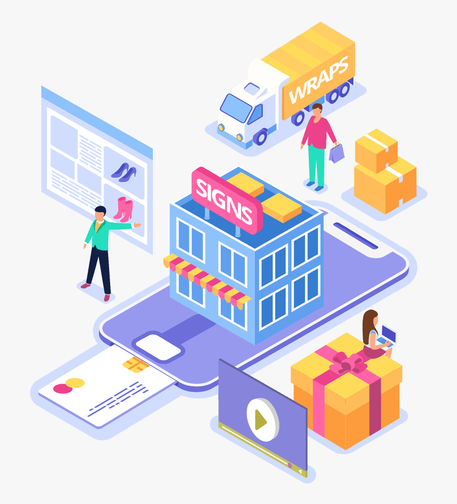 Isometric Shopping, Transparent Clipart