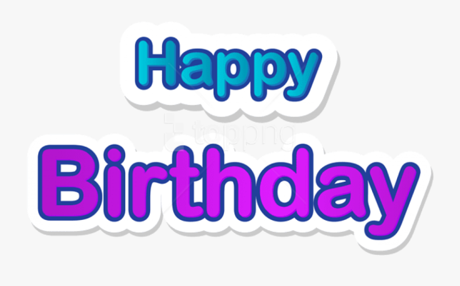 Free Png Download Happy Birthday Text Element Png Images, Transparent Clipart