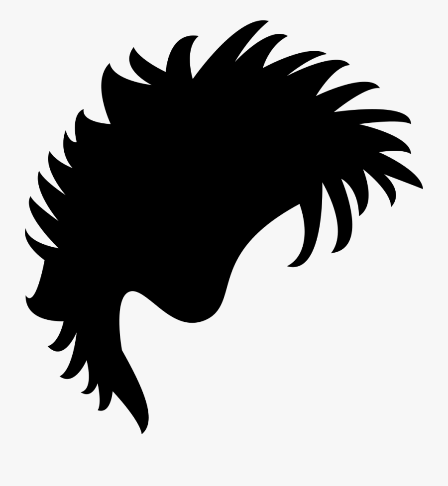 Male Short Black Hair Shape Comments - Male Hair Vector Png, Transparent Clipart
