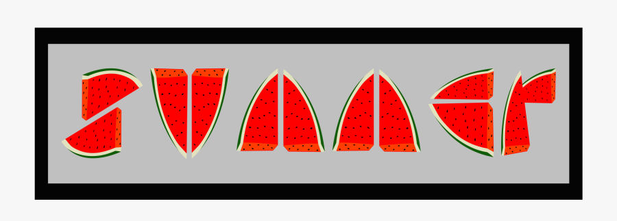 Summer Logo-watermelon Clip Arts - Fruit, Transparent Clipart