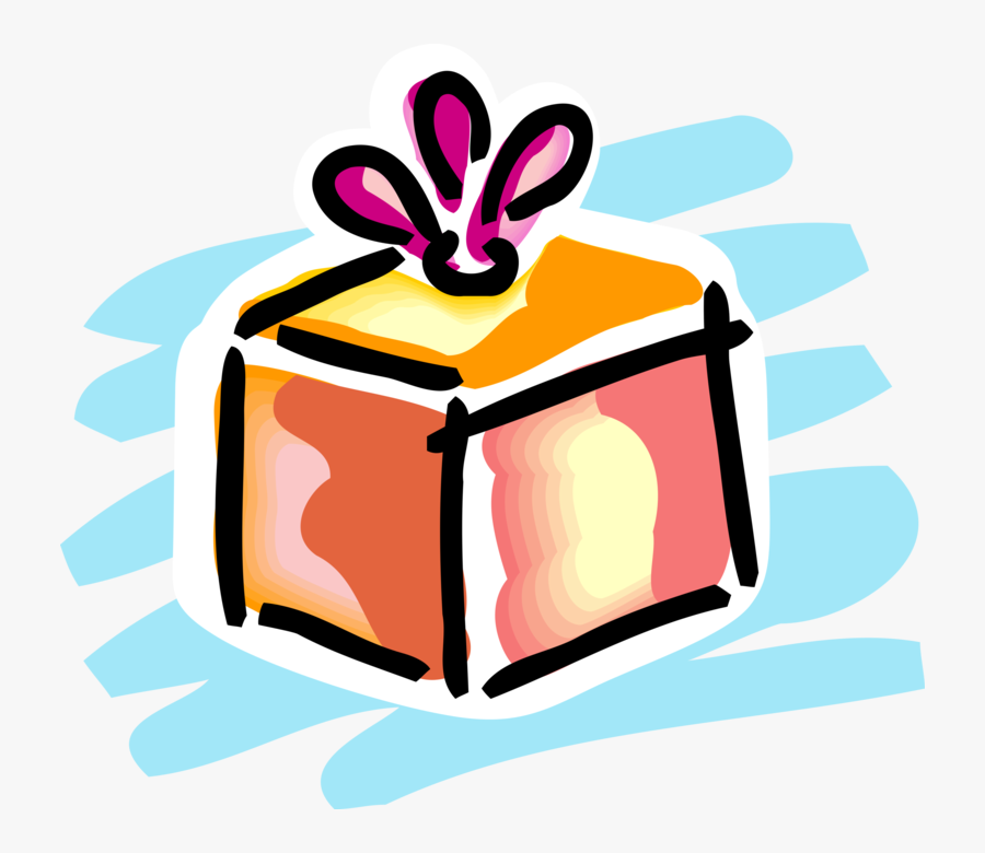 Vector Illustration Of Gift Wrapped Birthday, Anniversary,, Transparent Clipart