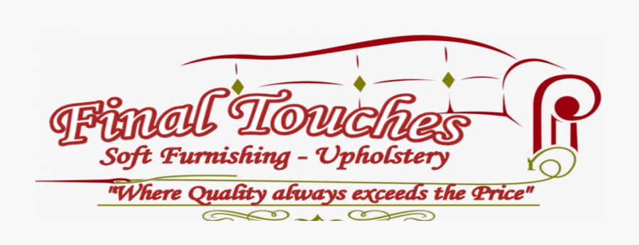 Www - Finaltouches - Org - Za Upholstery Logo, Transparent Clipart