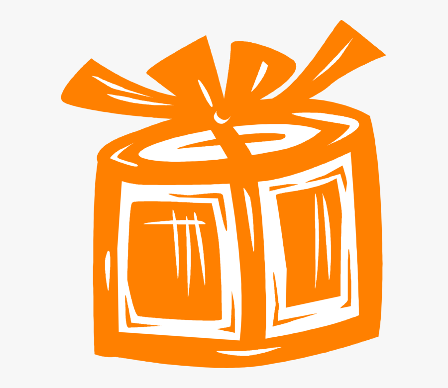 Vector Illustration Of Gift Wrapped Birthday, Anniversary,, Transparent Clipart