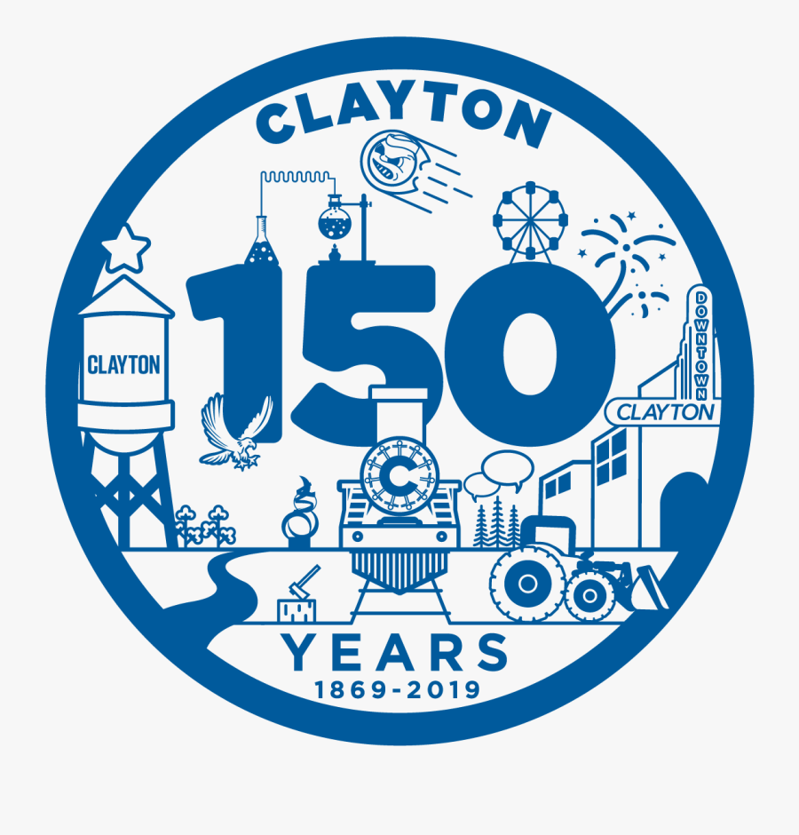 Clayton Nc 150 Year Anniversary, Transparent Clipart