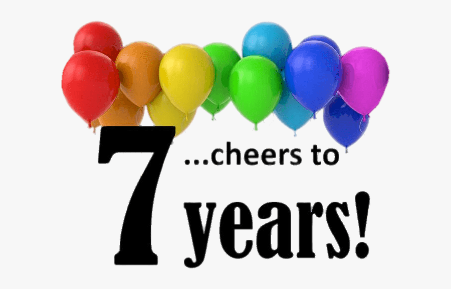 7 Year Anniversary, Transparent Clipart